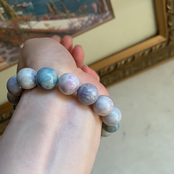 Hackmanite Stretch Bracelet, 11mm+ - Picture 4 of 5